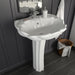Lavoar cu piedestal, alb, 580 x 510 x 200 mm, ceramică - WALTI WALTI