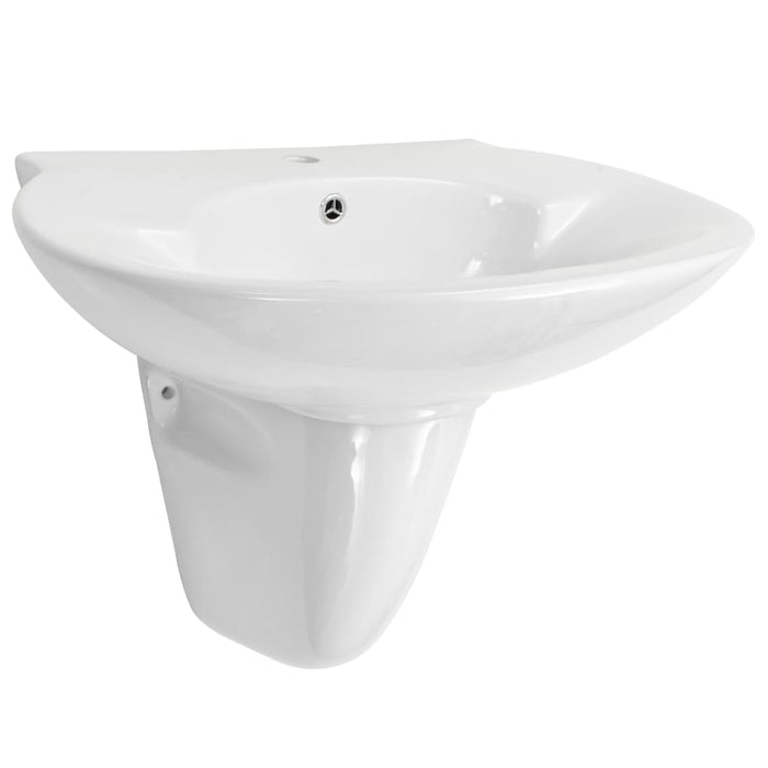 Chiuvetă ceramică montată pe perete, alb, 690x520x210 mm WALTI