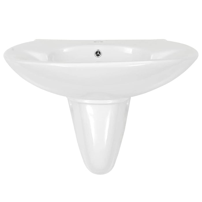 Chiuvetă ceramică montată pe perete, alb, 690x520x210 mm WALTI