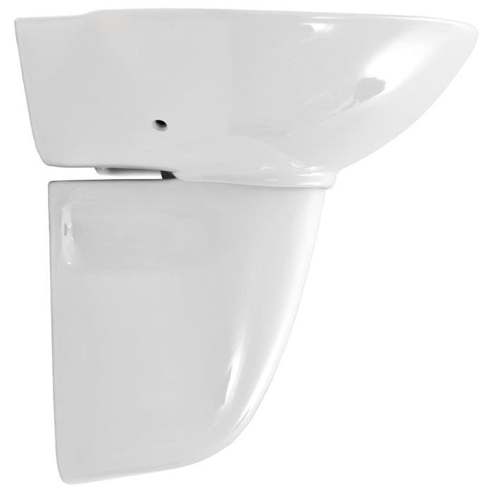 Chiuvetă ceramică montată pe perete, alb, 690x520x210 mm WALTI