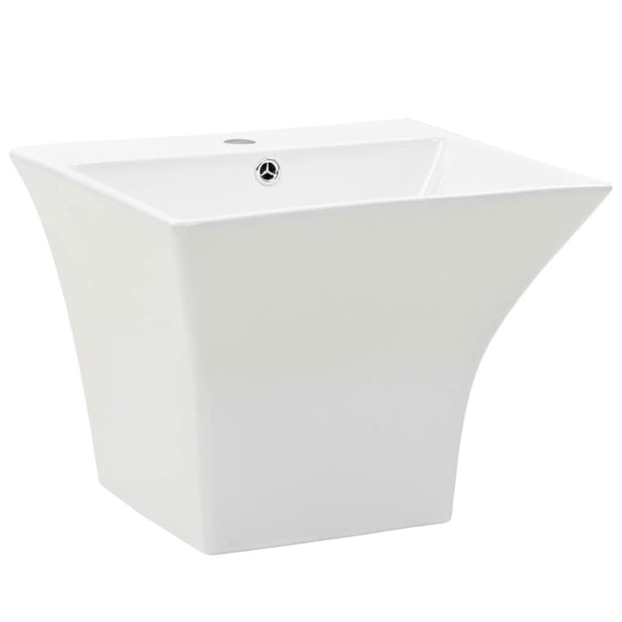 Chiuvetă ceramică suspendată pe perete, alb, 500x450x410 mm - WALTI WALTI