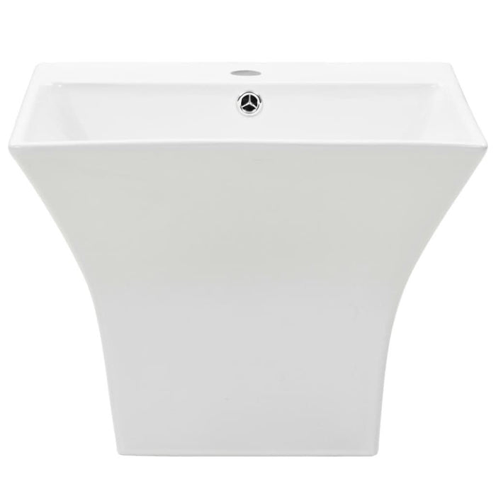 Chiuvetă ceramică suspendată pe perete, alb, 500x450x410 mm - WALTI WALTI