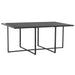 Set mobilier de exterior cu perne, 7 piese, negru, poliratan - WALTI WALTI