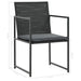 Set mobilier de exterior cu perne, 7 piese, negru, poliratan - WALTI WALTI