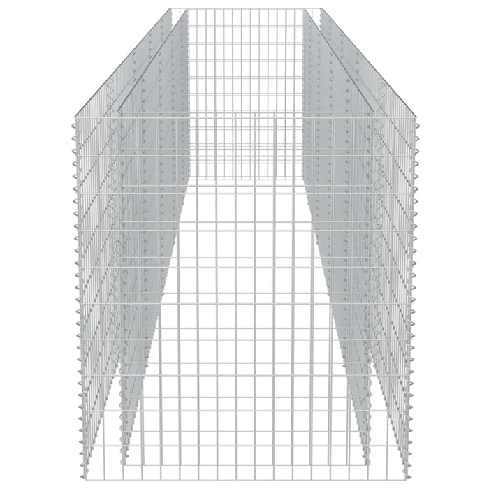 Strat înălțat gabion, 450 x 90 x 100 cm, oțel galvanizat - WALTI WALTI