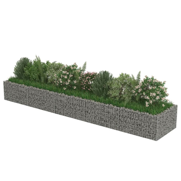Strat înălțat gabion, 450 x 90 x 50 cm, oțel galvanizat - WALTI WALTI