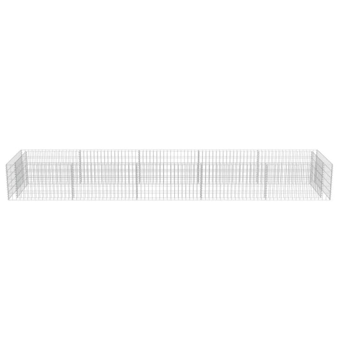 Strat înălțat gabion, 450 x 90 x 50 cm, oțel galvanizat - WALTI WALTI