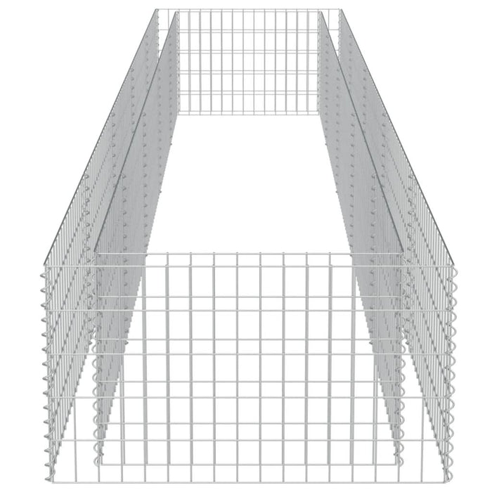 Strat înălțat gabion, 450 x 90 x 50 cm, oțel galvanizat - WALTI WALTI