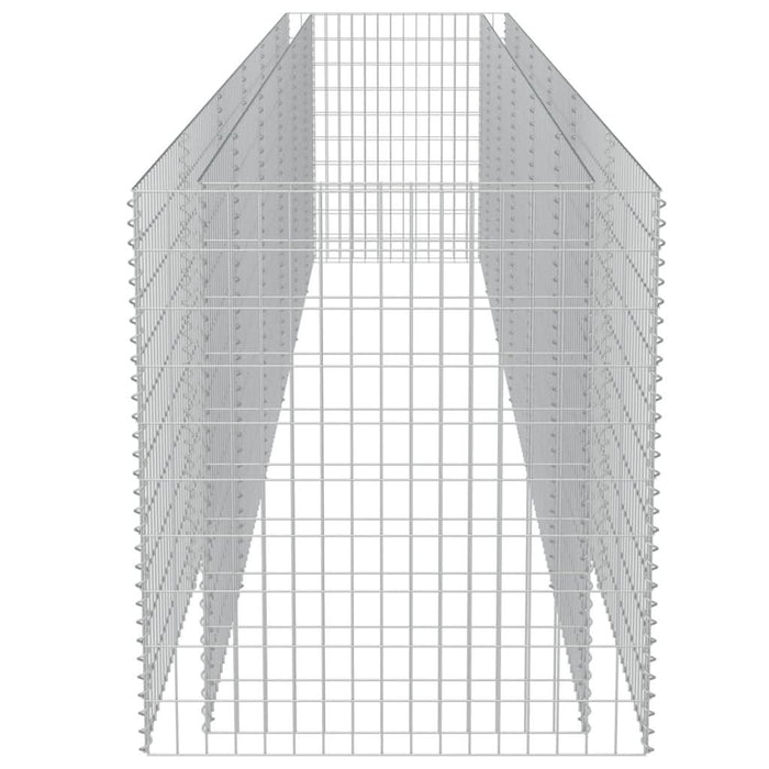 Strat înălțat gabion, 540 x 90 x 100 cm, oțel galvanizat - WALTI WALTI