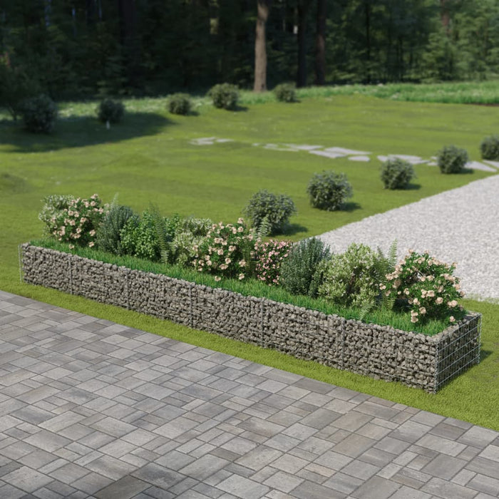 Strat înălțat gabion, 540 x 90 x 50 cm, oțel galvanizat - WALTI WALTI