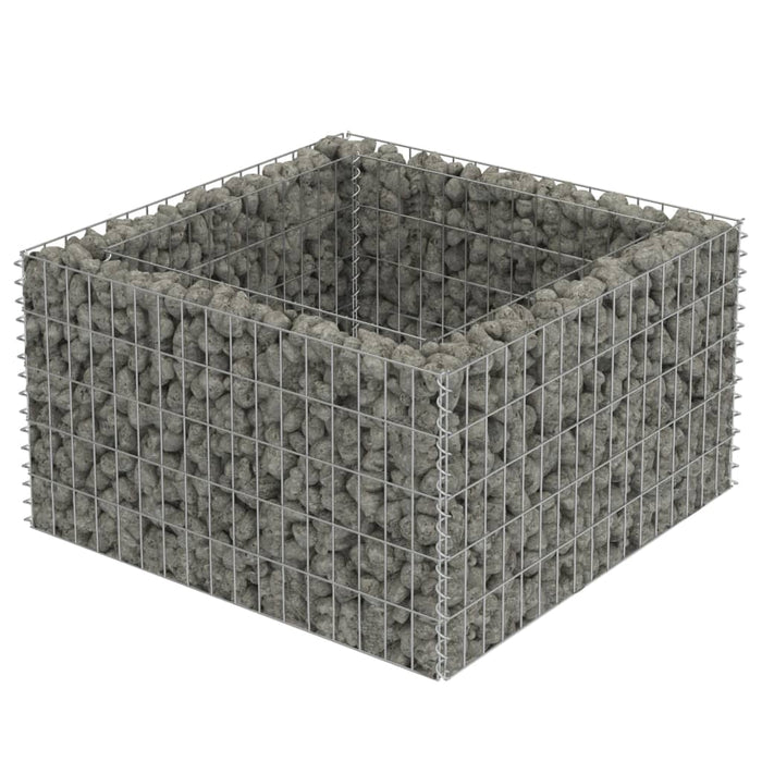 Strat înălțat gabion, 90 x 90 x 50 cm, oțel galvanizat - WALTI WALTI
