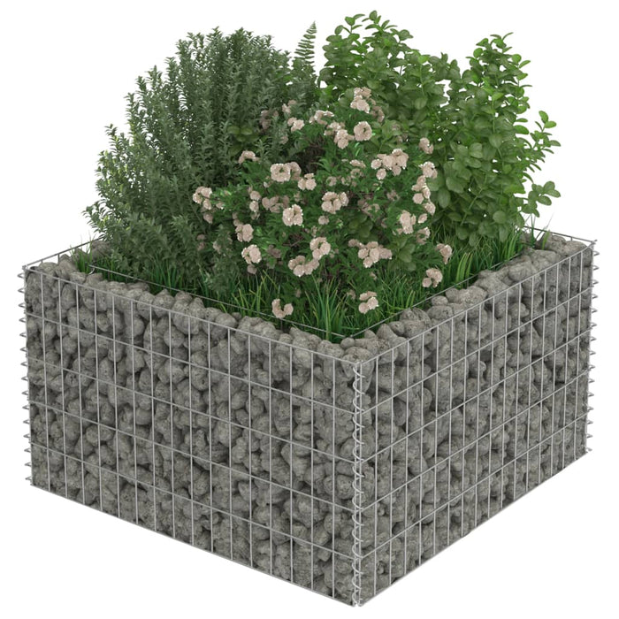 Strat înălțat gabion, 90 x 90 x 50 cm, oțel galvanizat - WALTI WALTI