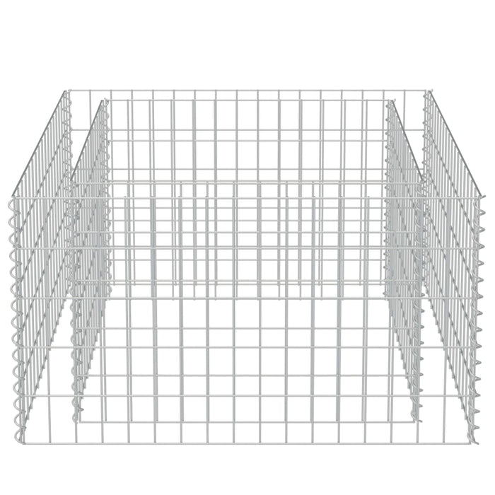 Strat înălțat gabion, 90 x 90 x 50 cm, oțel galvanizat - WALTI WALTI