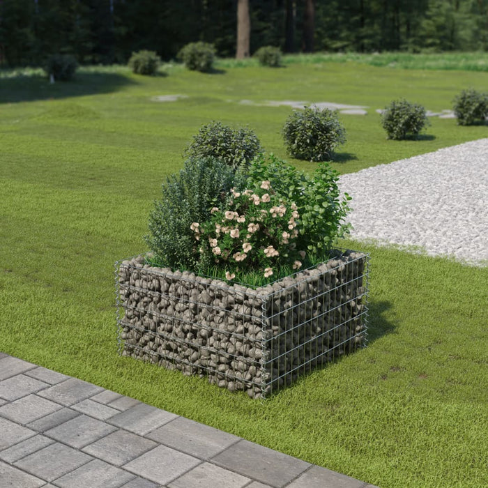 Strat înălțat gabion, 90 x 90 x 50 cm, oțel galvanizat - WALTI WALTI