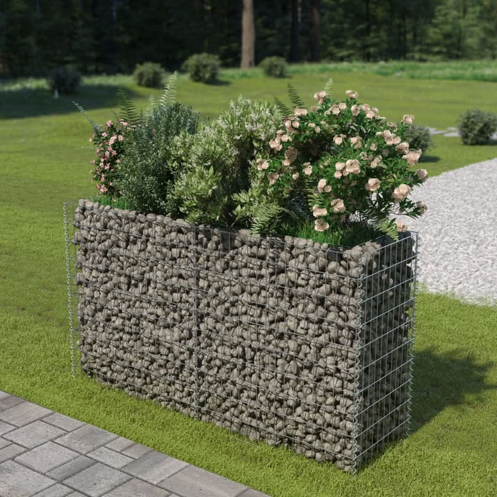 Strat înălțat gabion, 180 x 50 x 100 cm, oțel galvanizat - WALTI WALTI