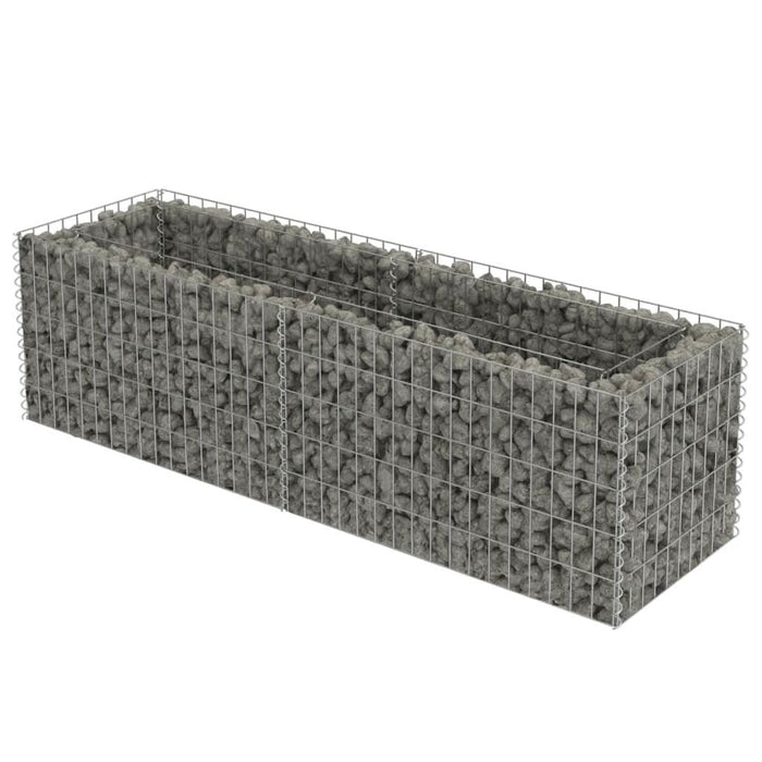 Strat înălțat gabion, 180 x 50 x 50 cm, oțel galvanizat - WALTI WALTI