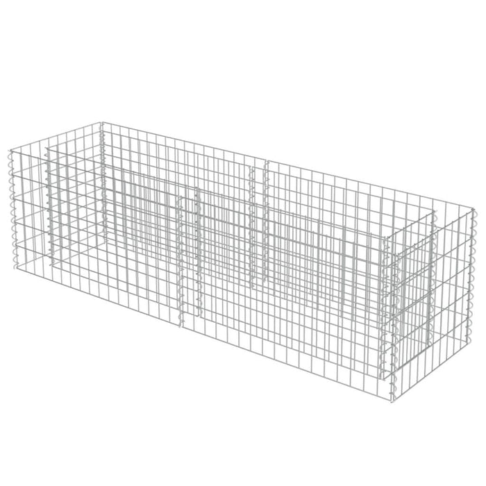 Strat înălțat gabion, 180 x 50 x 50 cm, oțel galvanizat - WALTI WALTI
