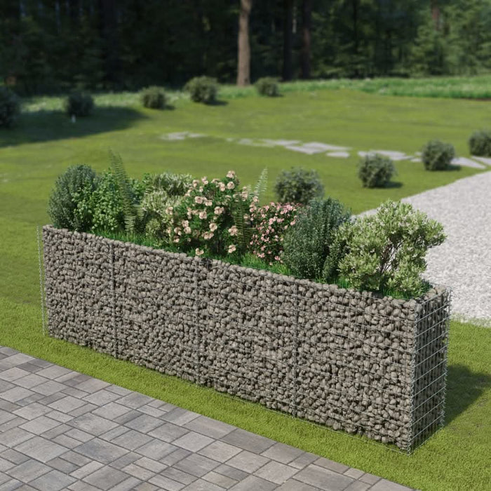 Strat înălțat gabion, 360 x 50 x 100 cm, oțel galvanizat - WALTI WALTI