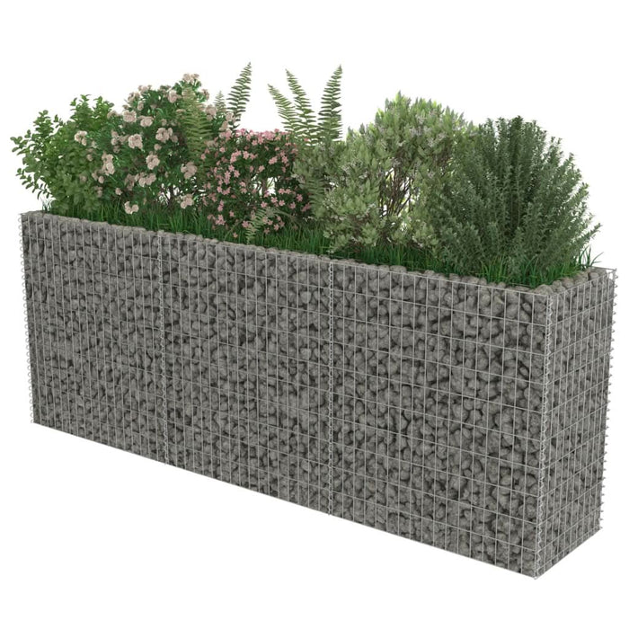 Strat înălțat gabion, 270 x 50 x 100 cm, oțel galvanizat - WALTI WALTI