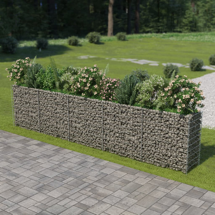 Strat înălțat gabion, 450 x 50 x 100 cm, oțel galvanizat - WALTI WALTI