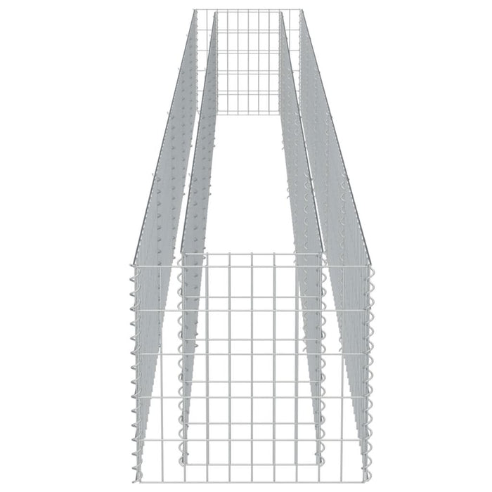 Strat înălțat gabion, 450 x 50 x 50 cm, oțel galvanizat - WALTI WALTI