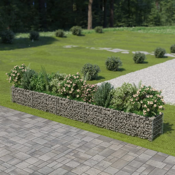 Strat înălțat gabion, 450 x 50 x 50 cm, oțel galvanizat - WALTI WALTI