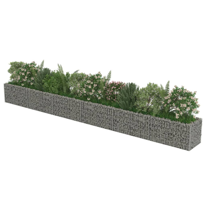 Strat înălțat gabion, 540 x 50 x 50 cm, oțel galvanizat - WALTI WALTI