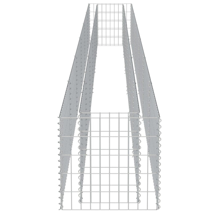 Strat înălțat gabion, 540 x 50 x 50 cm, oțel galvanizat - WALTI WALTI