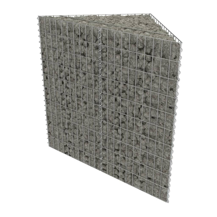 Strat înălțat gabion, 75x75x100 cm, oțel galvanizat WALTI