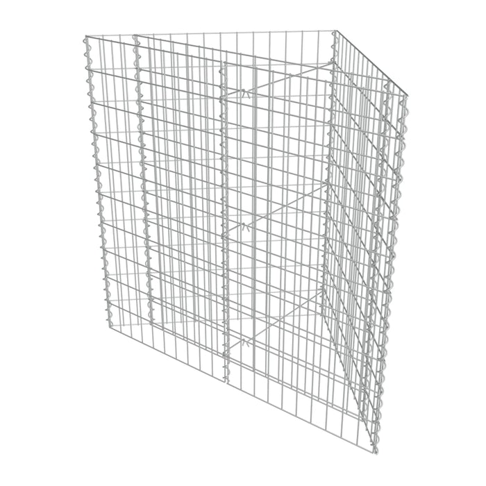 Strat înălțat gabion, 75x75x100 cm, oțel galvanizat WALTI