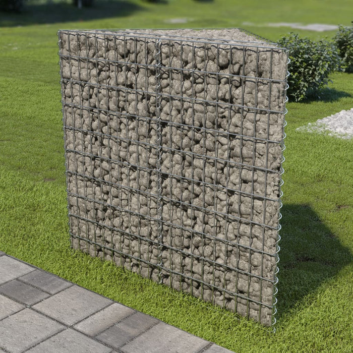 Strat înălțat gabion, 75x75x100 cm, oțel galvanizat WALTI