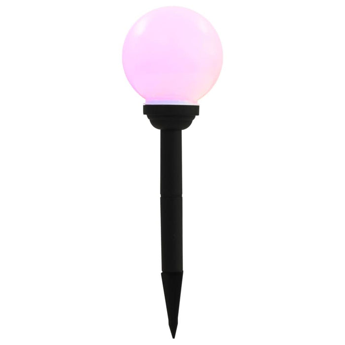 Lămpi solare de exterior cu LED, 4 buc., 15 cm, RGB, sferic - WALTI WALTI