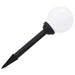 Lămpi solare de exterior cu LED, 4 buc., 15 cm, RGB, sferic - WALTI WALTI