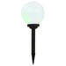 Lămpi solare de exterior cu LED, 3 buc, 20 cm, RGB, sferic - WALTI WALTI