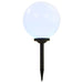 Lămpi solare de exterior cu LED, 2 buc, 30 cm, RGB, sferic - WALTI WALTI