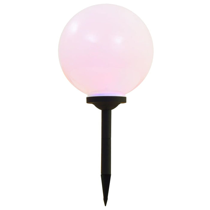 Lămpi solare de exterior cu LED, 2 buc, 30 cm, RGB, sferic - WALTI WALTI