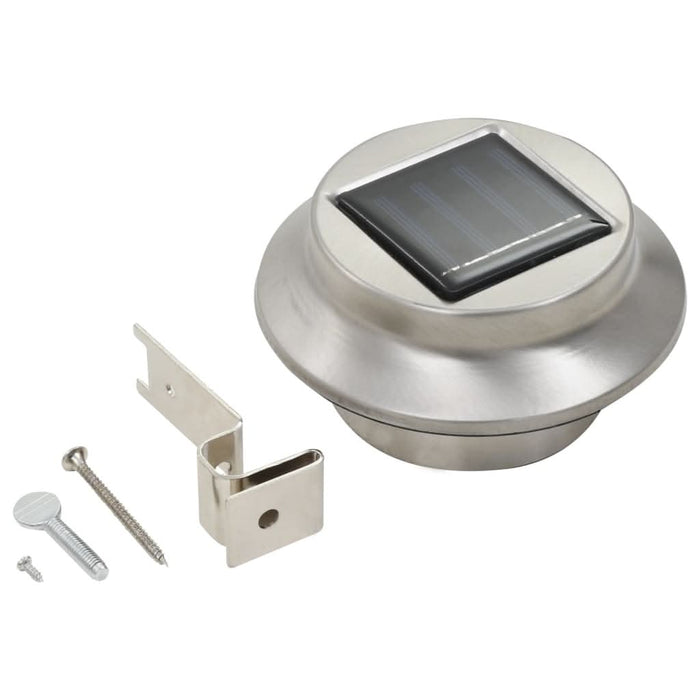 Lămpi solare de exterior cu LED, 6 buc., alb, 12 cm, rotund - WALTI WALTI