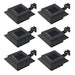 Lămpi solare de exterior cu LED, 6 buc, negru, 12 cm, pătrat - WALTI WALTI