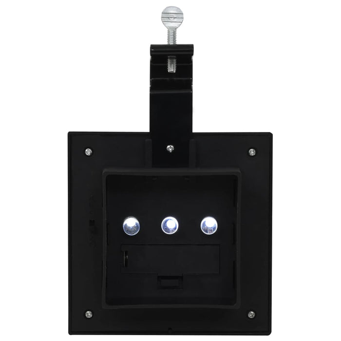 Lămpi solare de exterior cu LED, 6 buc, negru, 12 cm, pătrat - WALTI WALTI
