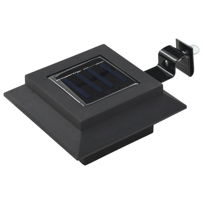 Lămpi solare de exterior cu LED, 6 buc, negru, 12 cm, pătrat - WALTI WALTI