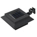 Lămpi solare de exterior cu LED, 6 buc, negru, 12 cm, pătrat - WALTI WALTI