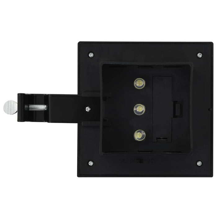 Lămpi solare de exterior cu LED, 6 buc, negru, 12 cm, pătrat - WALTI WALTI