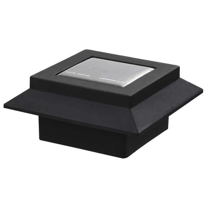 Lămpi solare de exterior cu LED, 6 buc, negru, 12 cm, pătrat - WALTI WALTI