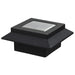 Lămpi solare de exterior cu LED, 6 buc, negru, 12 cm, pătrat - WALTI WALTI