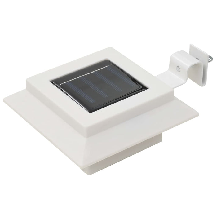 Lămpi solare de exterior cu LED, 6 buc, alb, 12 cm, pătrat - WALTI WALTI