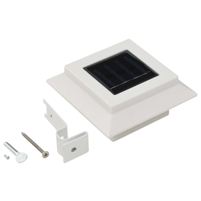 Lămpi solare de exterior cu LED, 6 buc, alb, 12 cm, pătrat - WALTI WALTI