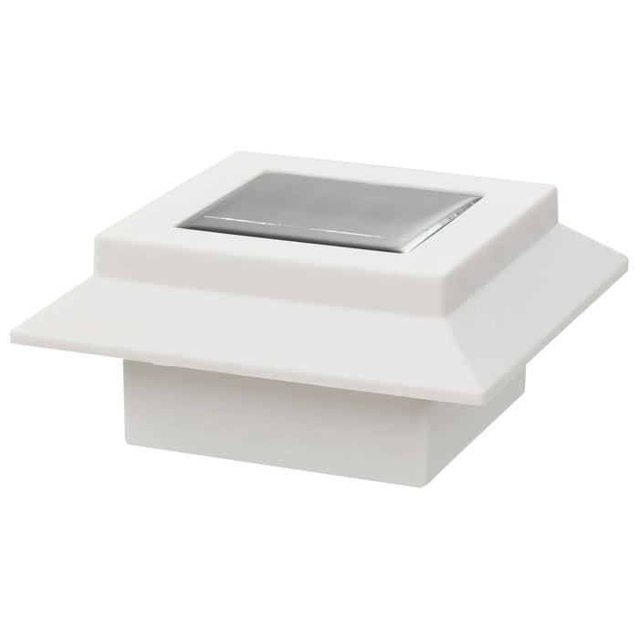 Lămpi solare de exterior cu LED, 6 buc, alb, 12 cm, pătrat - WALTI WALTI