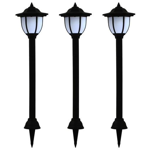 Lămpi solare de exterior cu LED, 3 buc, negru - WALTI WALTI