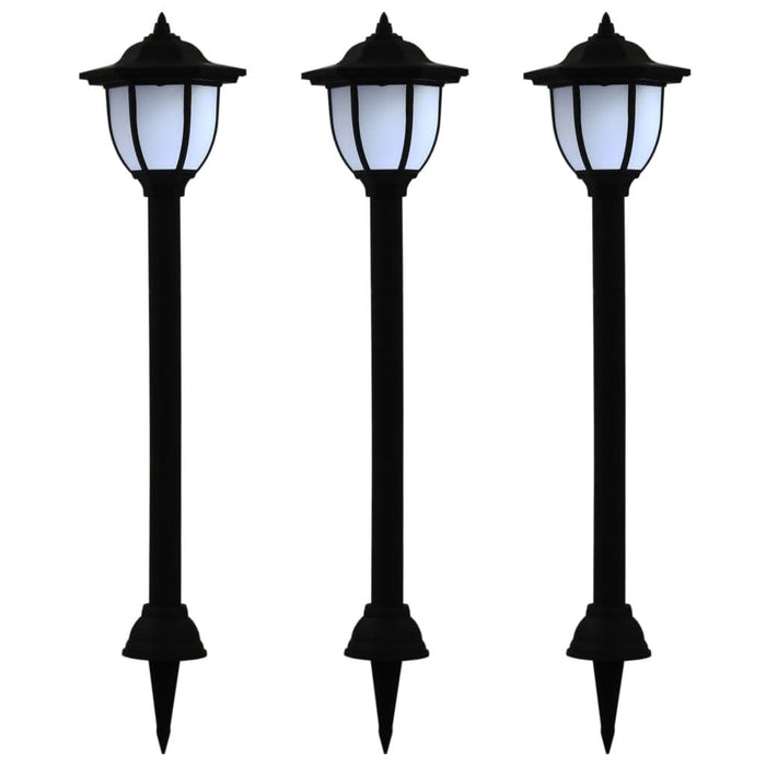Lămpi solare de exterior cu LED, 3 buc, negru - WALTI WALTI