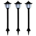 Lămpi solare de exterior cu LED, 3 buc, negru - WALTI WALTI